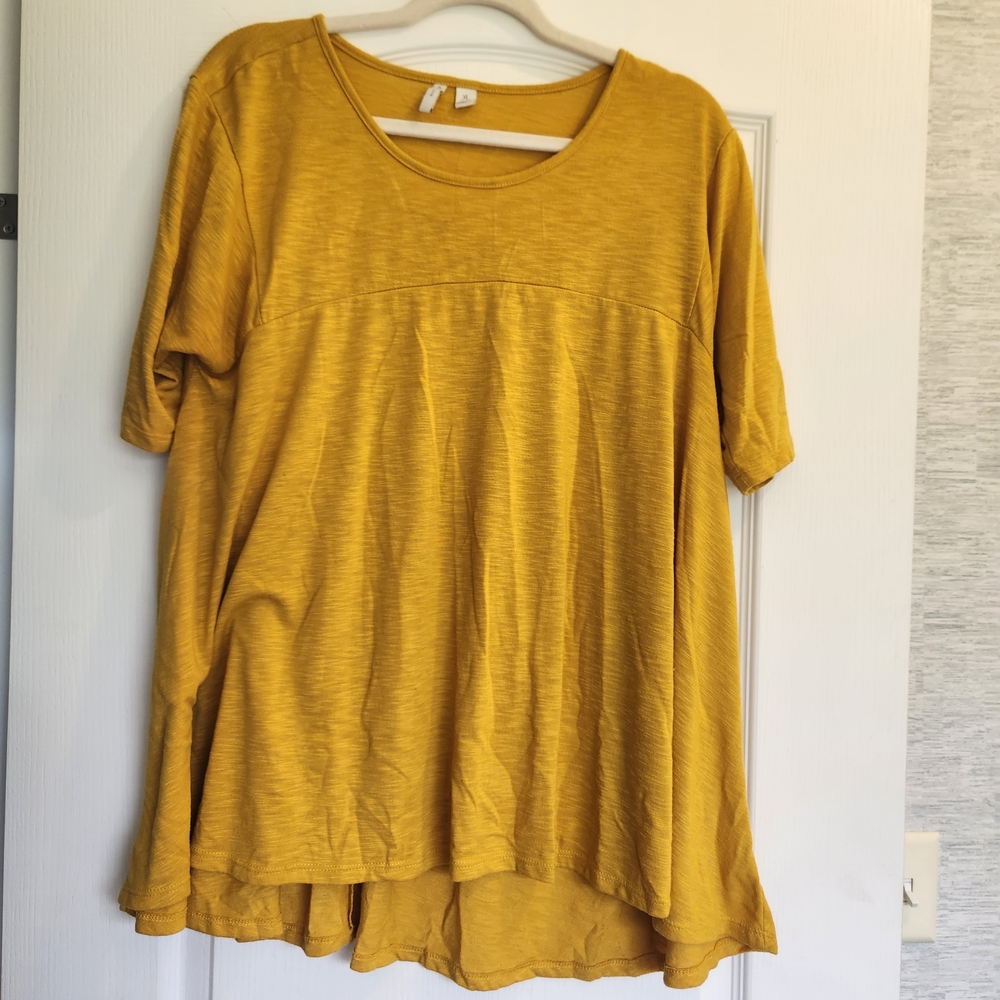 Cato Yellow Shirt Size XL Euc*